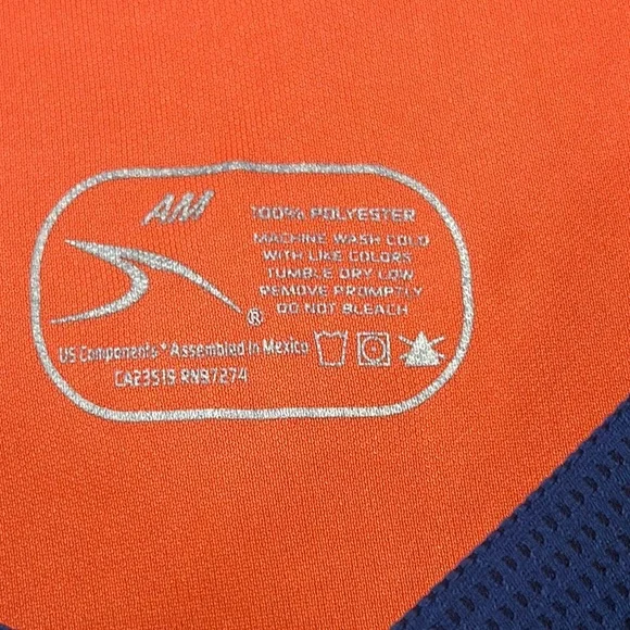 AYSO Orange and Black Men's Shirt - Picture 5 of 5